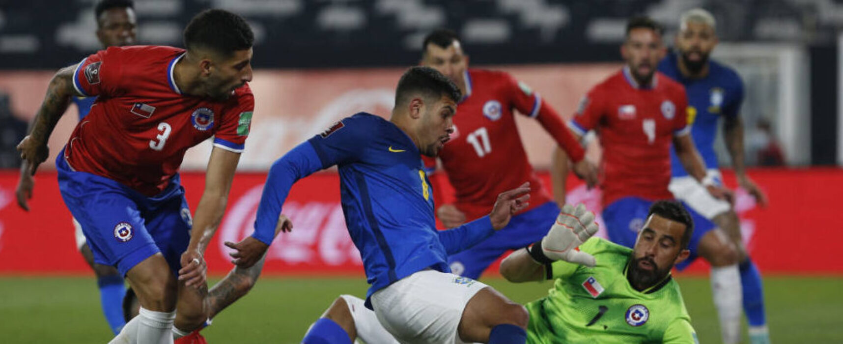 Com gol de Everton Ribeiro, Brasil vence o Chile e mantém os 100% nas Eliminatórias
