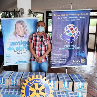 HNB e Rotary Jorge Amado doam 540 litros de leite ao Abrigo São Vicente de Paulo
