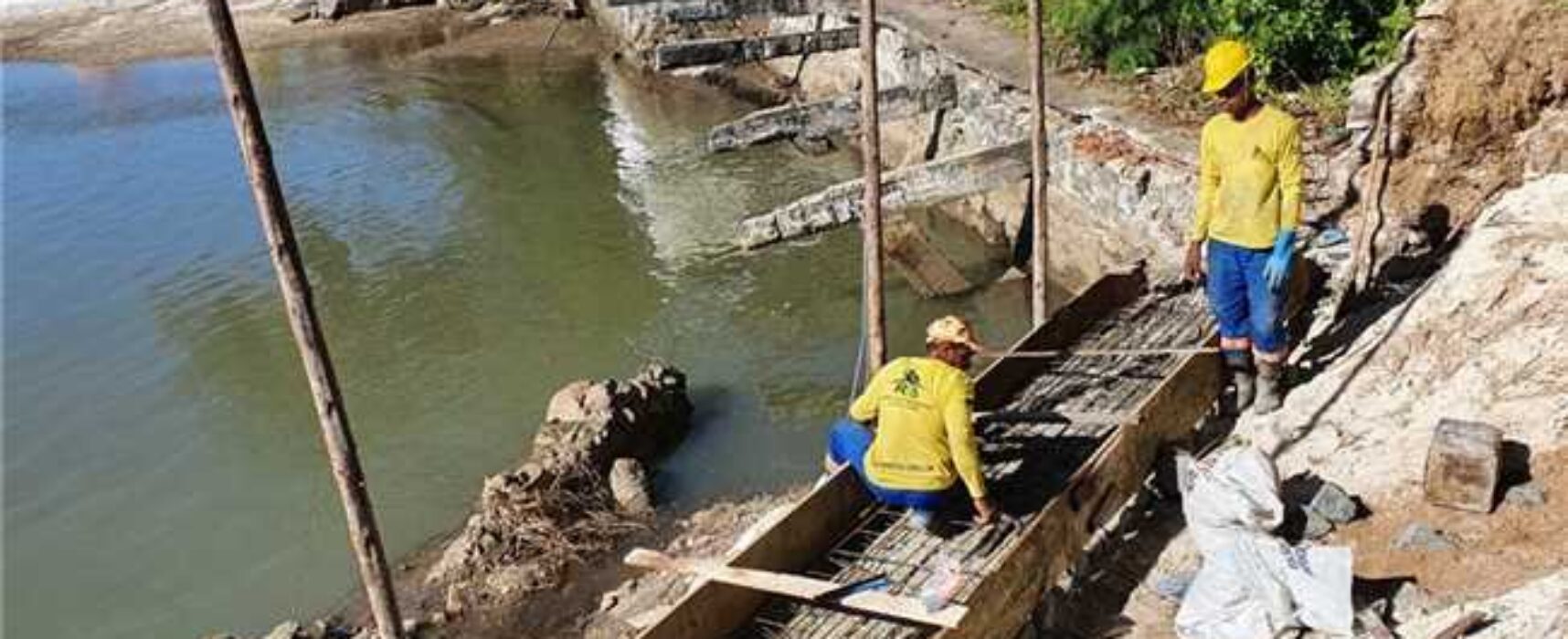 Ilhéus: iniciado reparo da ponte sobre o Rio Cururupe