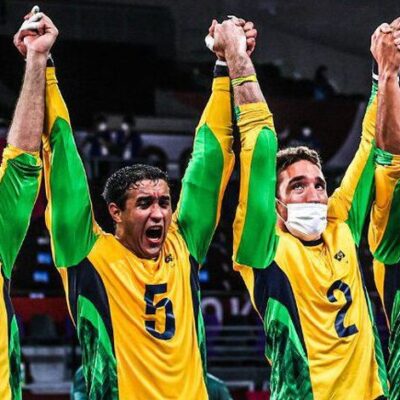 Seleção masculina vence China e conquista ouro inédito no goalball