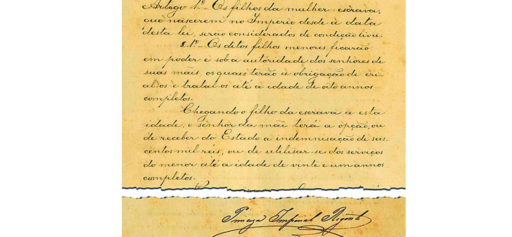 Correios lançam selos que lembram 150 anos da Lei do Ventre Livre