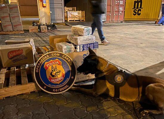 Polícia Federal apreende 5 toneladas de cocaína no porto do Rio