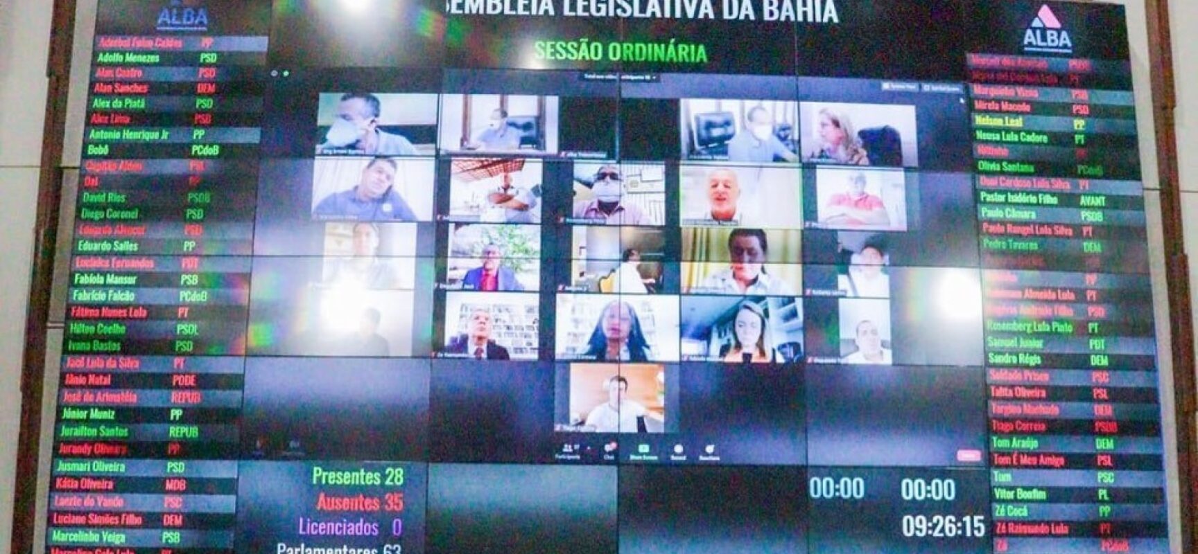 Sob presidência interina, Alba pauta votação de LDO de Rui Costa para esta terça-feira