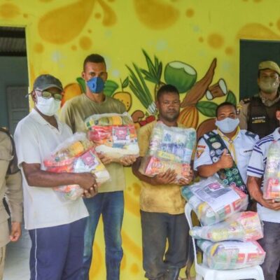 PM: CPRS distribui cestas básicas Campanha Forças Solidária 2