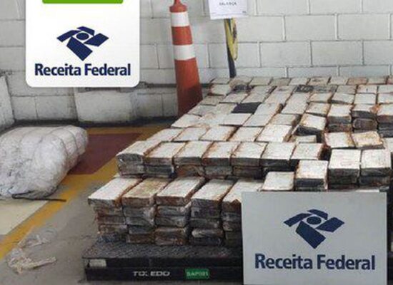 Receita Federal apreende 1,2 tonelada de cocaína no Porto de Santos