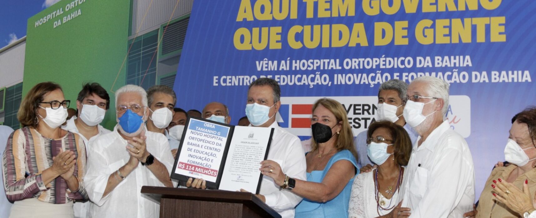 Rui assina ordem de serviço para construção do Hospital Ortopédico da Bahia e do Ceinfor