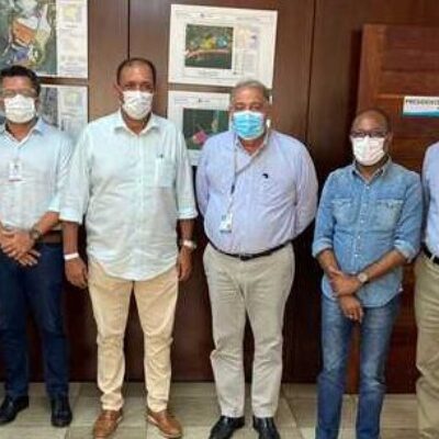 Em Salvador, Mário Alexandre e Bebeto Galvão discutem projeto de melhorias do Porto de Ilhéus