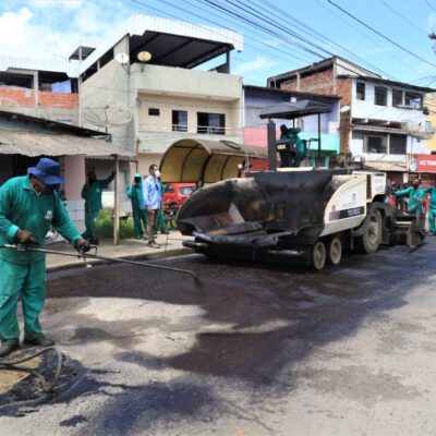 Prefeitura investirá R$ 2,7 milhões em pavimentação de vias na zona sudeste de Itabuna