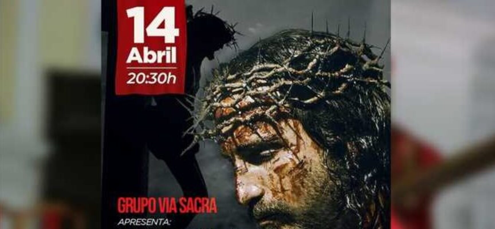 Encenação ‘A Paixão de Cristo’ será realizada nesta quinta (14); espetáculo acontece na Catedral