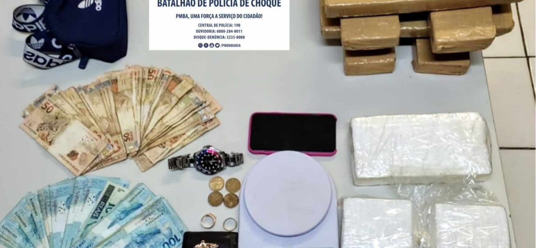 Homem que respondia a processo por tráfico em liberdade é preso com 10 kg de drogas