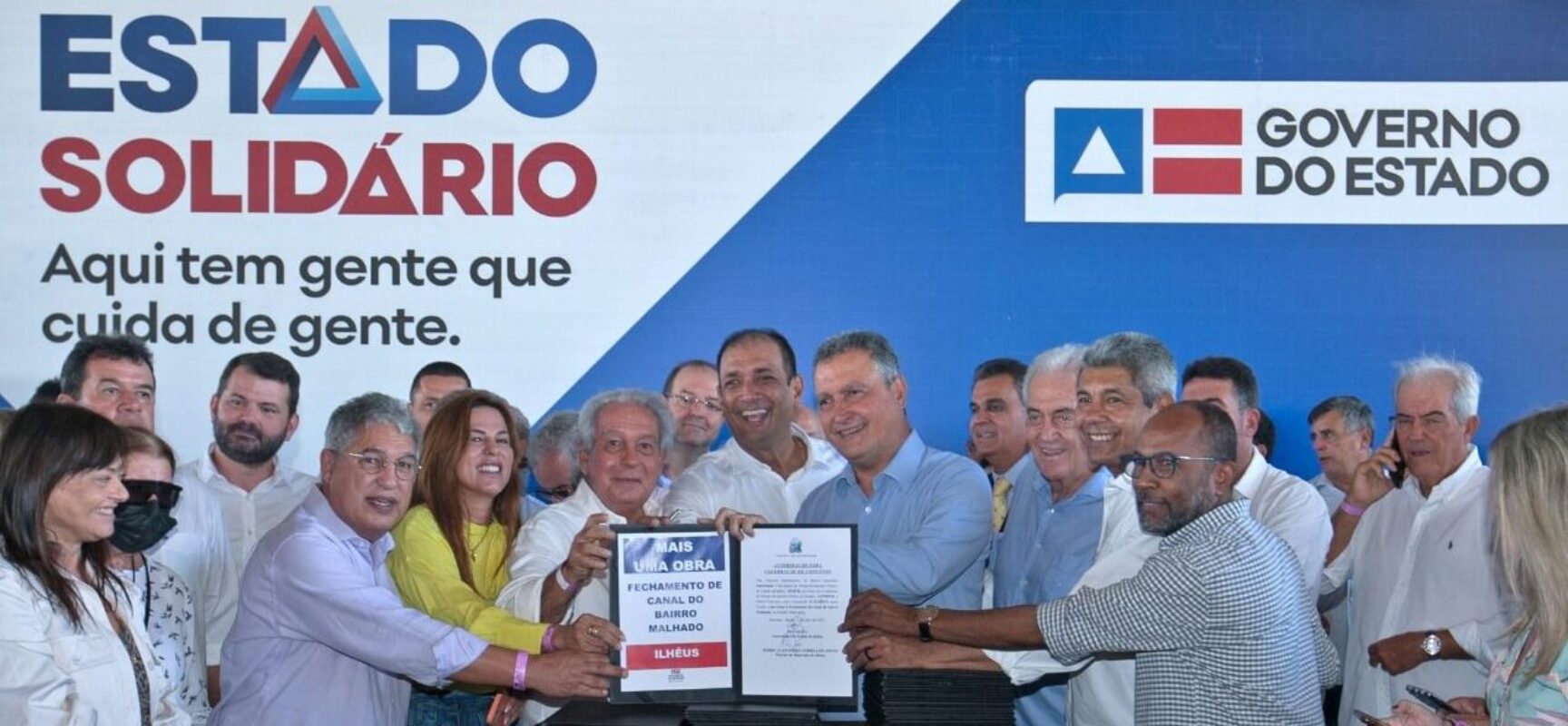 Ilhéus: Marão pede e Rui assina convênio para fechamento da segunda etapa do canal do Malhado Ilhéus: Marão pede e Rui assina convênio para fechamento da segunda etapa do canal do Malhado