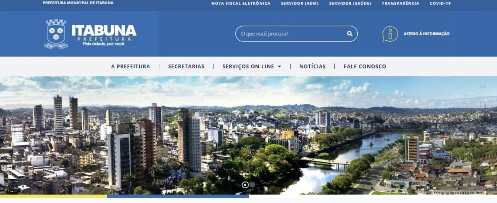 Prefeitura de Itabuna tem novo site, moderno e ágil e com oferta de mais serviços