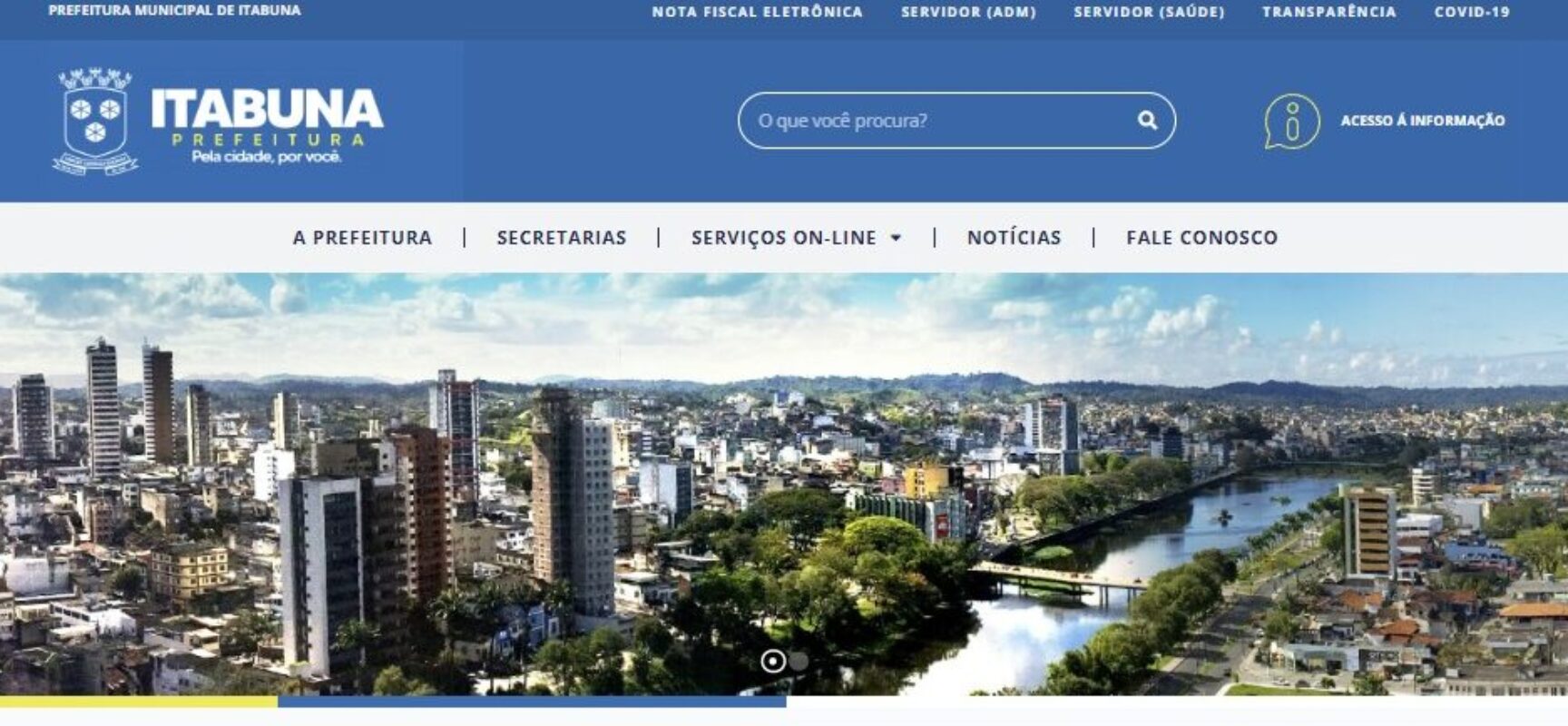 Prefeitura de Itabuna tem novo site, moderno e ágil e com oferta de mais serviços