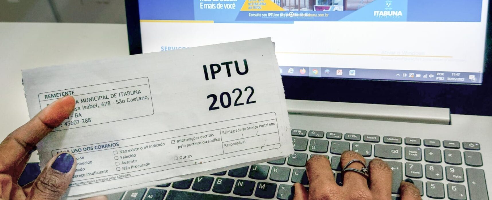 Prazo para pagamento do IPTU em cota única com desconto se encerra em dois dias