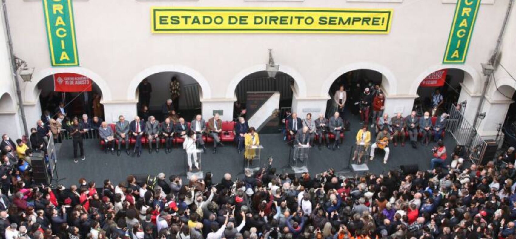 SP: ato pela democracia reúne intelectuais, empresários e políticos