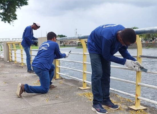 Prefeitura de Itabuna inicia revitalização do gradil da Beira-Rio e de duas pontes