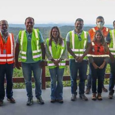 Mário Alexandre visita obras do Porto Sul e destaca importância do empreendimento para a Bahia