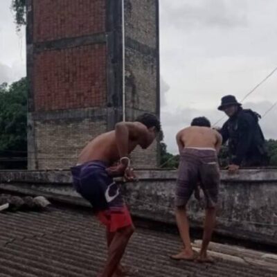 Detentos tentam fugir da Penitenciária Lemos Brito pelo telhado