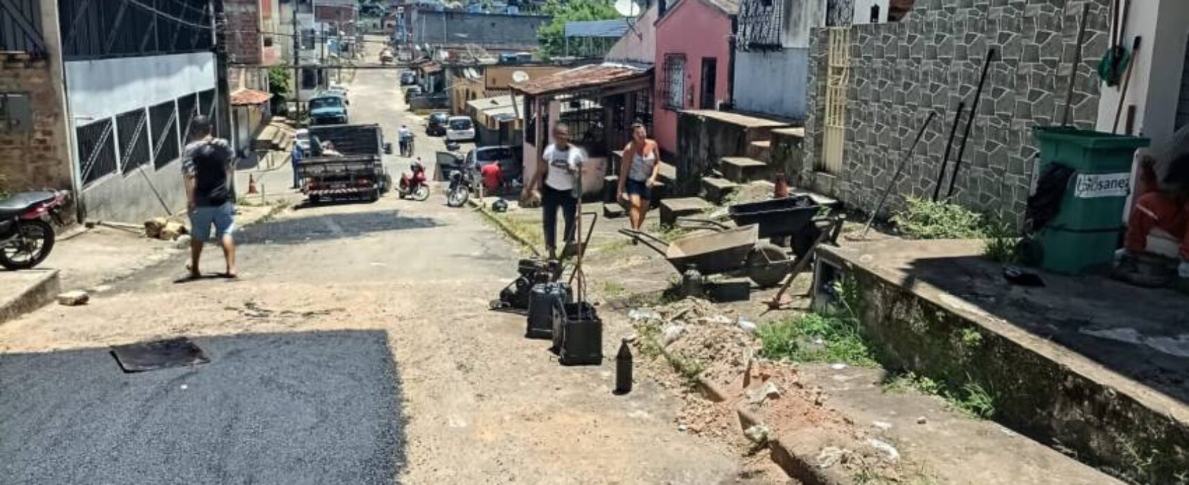 Itabuna acelera o trabalho de recomposição da pavimentação asfáltica