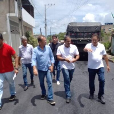 Prefeitura inicia a pavimentação da ligação entre os bairros Santo Antônio e São Roque