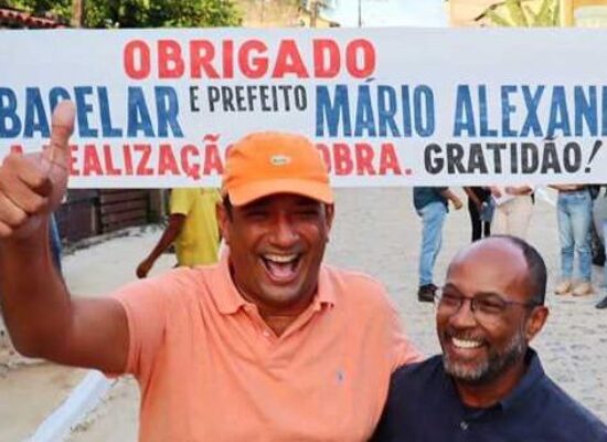Ao lado da comunidade, prefeito Mário Alexandre entrega pavimentação na Rua Bela Vista