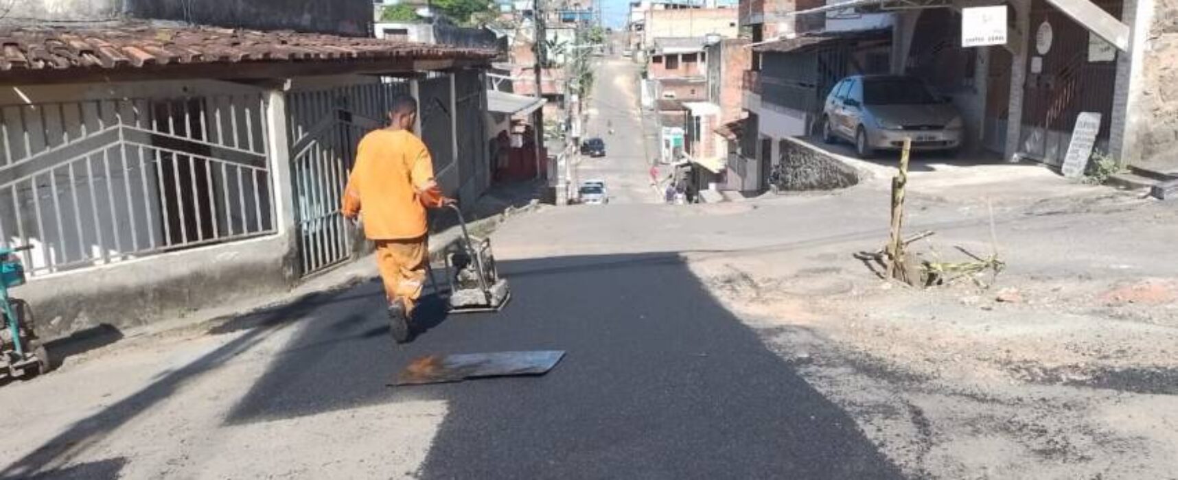 Prefeitura avança com Operação Tapa-Buracos em bairros e no centro de Itabuna