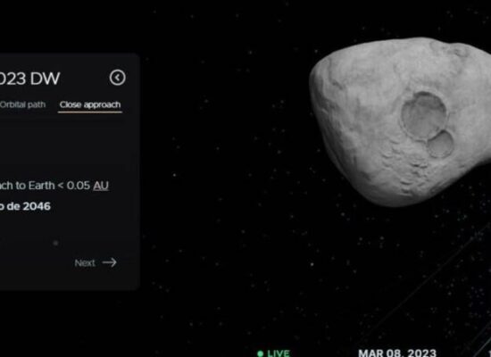 Asteroide com chance de atingir a Terra em 2046 é monitorado pela Nasa