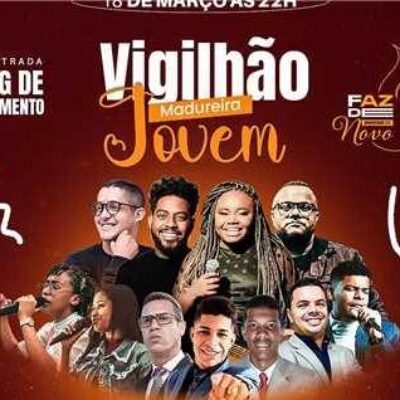 “Vigilhão Madureira Jovem” promete reunir centenas de fiéis neste sábado (18)