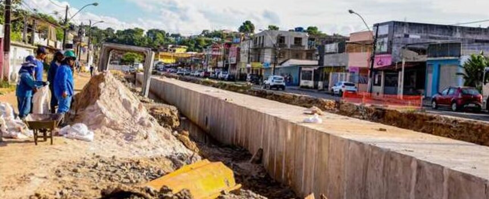 Obra do Canal do Malhado atinge 30% de conclusão e começa a ganhar forma