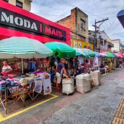 Prefeitura inicia reordenamento do comércio informal do Calçadão Rui Barbosa
