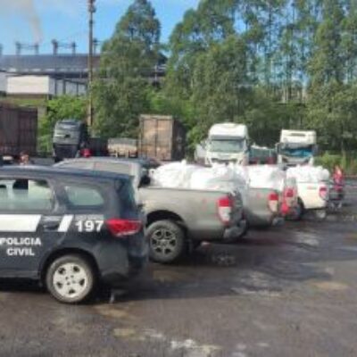 Polícia Civil realiza incineração de 3 toneladas de drogas