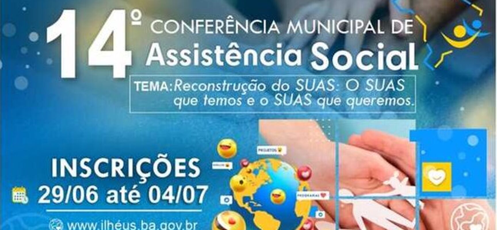 Inscrições para 14ª Conferência Municipal de Assistência Social encerram nesta terça (4)