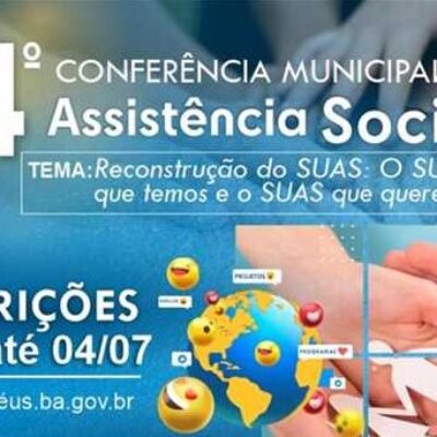 Inscrições para 14ª Conferência Municipal de Assistência Social encerram nesta terça (4)