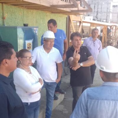 Prefeito Augusto Castro visita obras de requalificação da nova feira do São Caetano
