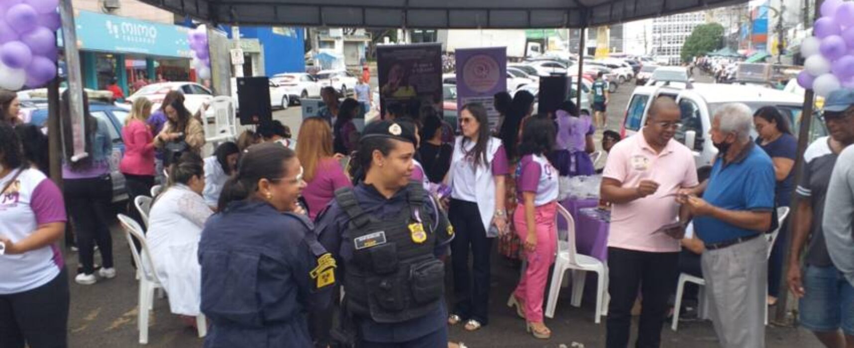 Secretaria de Promoção Social e Combate a Pobreza de Itabuna realiza Marcha Lilás