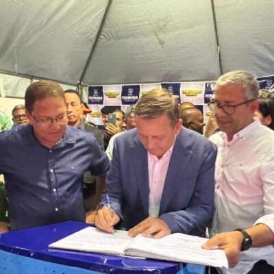 Prefeito Augusto Castro empossa Major PM Fábio Santana na Secretário de Segurança e Ordem Pública