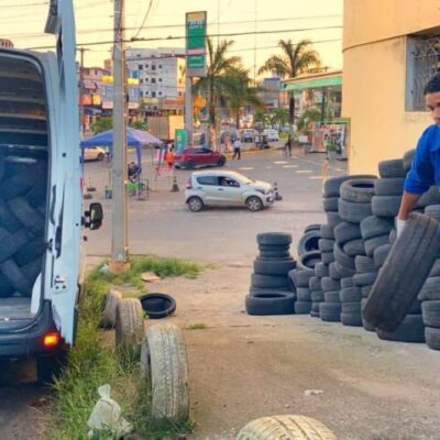 Prefeitura de Itabuna recolhe mais de 600 pneus usados e pede apoio da comunidade para usar o Ecoponto