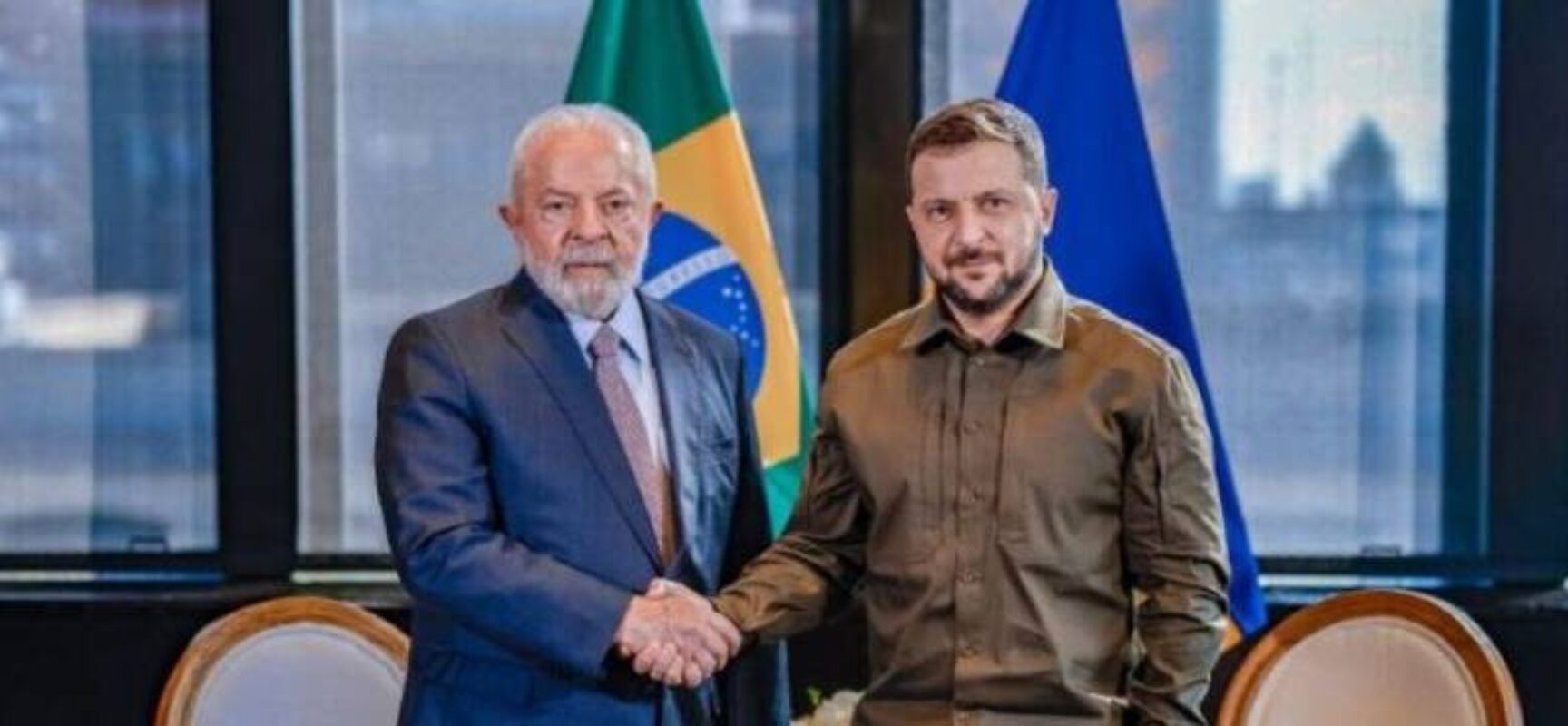 Lula e Zelensky avaliam reunião como “boa e de cooperação”