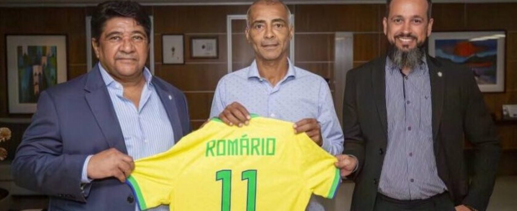 Romário se reúne com Ednaldo Rodrigues na CBF