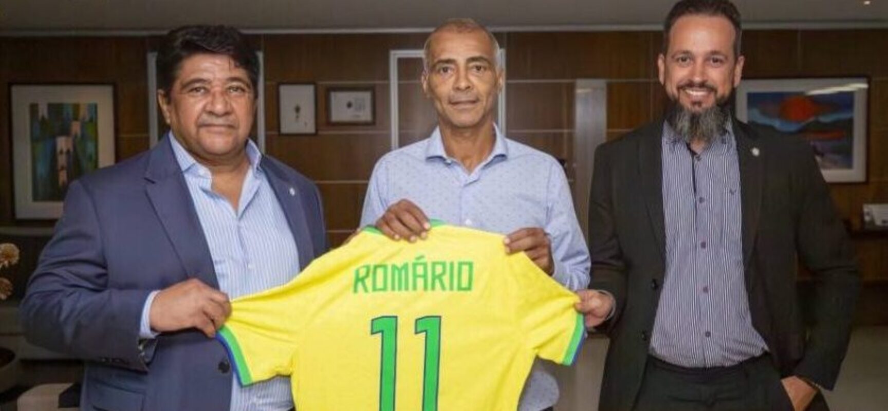 Romário se reúne com Ednaldo Rodrigues na CBF