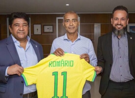 Romário se reúne com Ednaldo Rodrigues na CBF