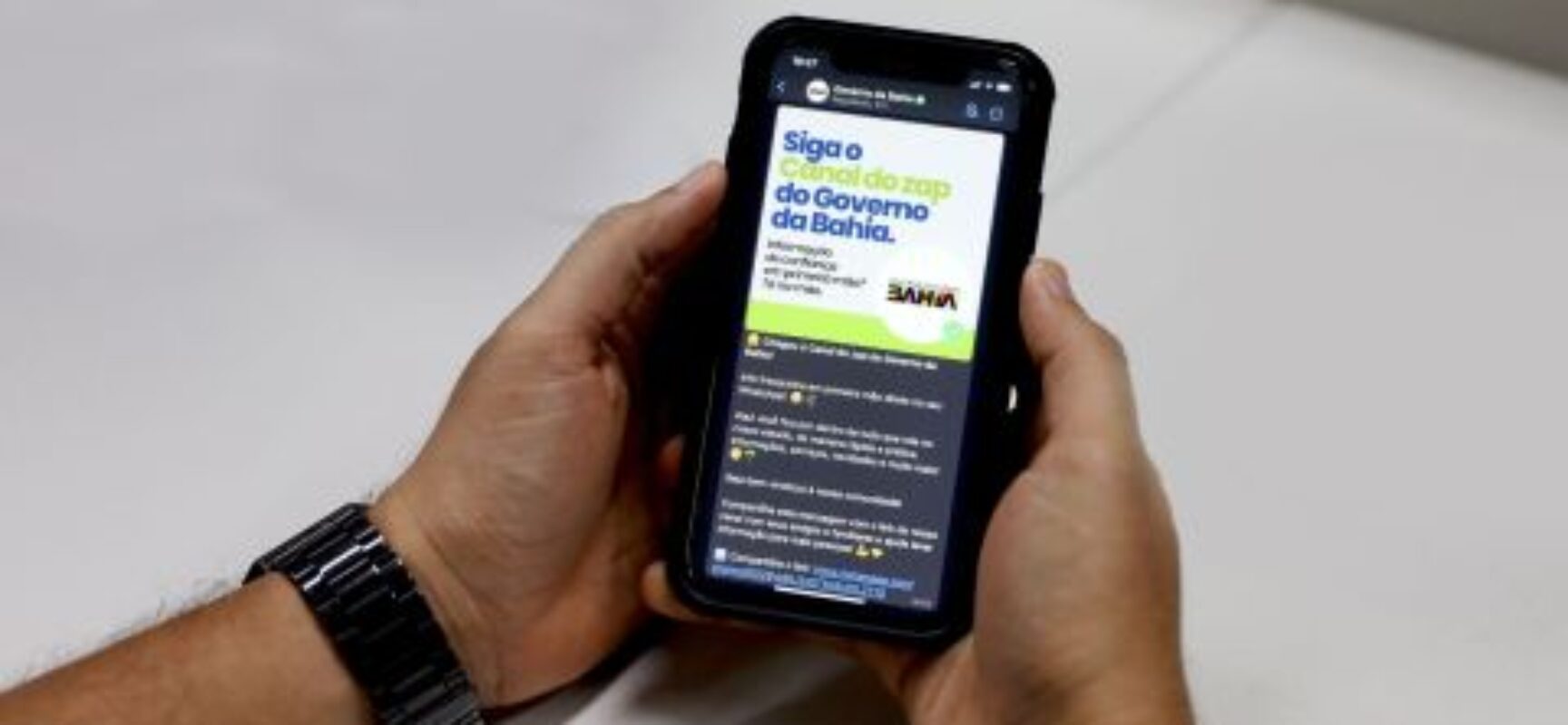 Governo da Bahia adere à nova ferramenta do WhatsApp para compartilhar notícias