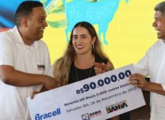 Bracell doa 1.000 cestas básicas para o programa Bahia Sem Fome