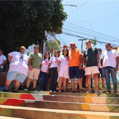 Prefeito visita escadaria da Gameleira e ressalta a importância do projeto? Ilhéus em Cores?
