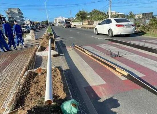 Prefeitura de Ilhéus inicia instalação de faixas elevadas