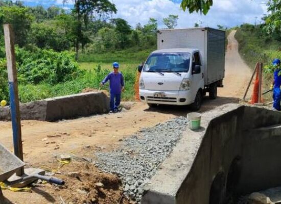 ITABUNA: Obras da ponte que dá acesso ao Ribeirão dos Cachorros entram na reta final