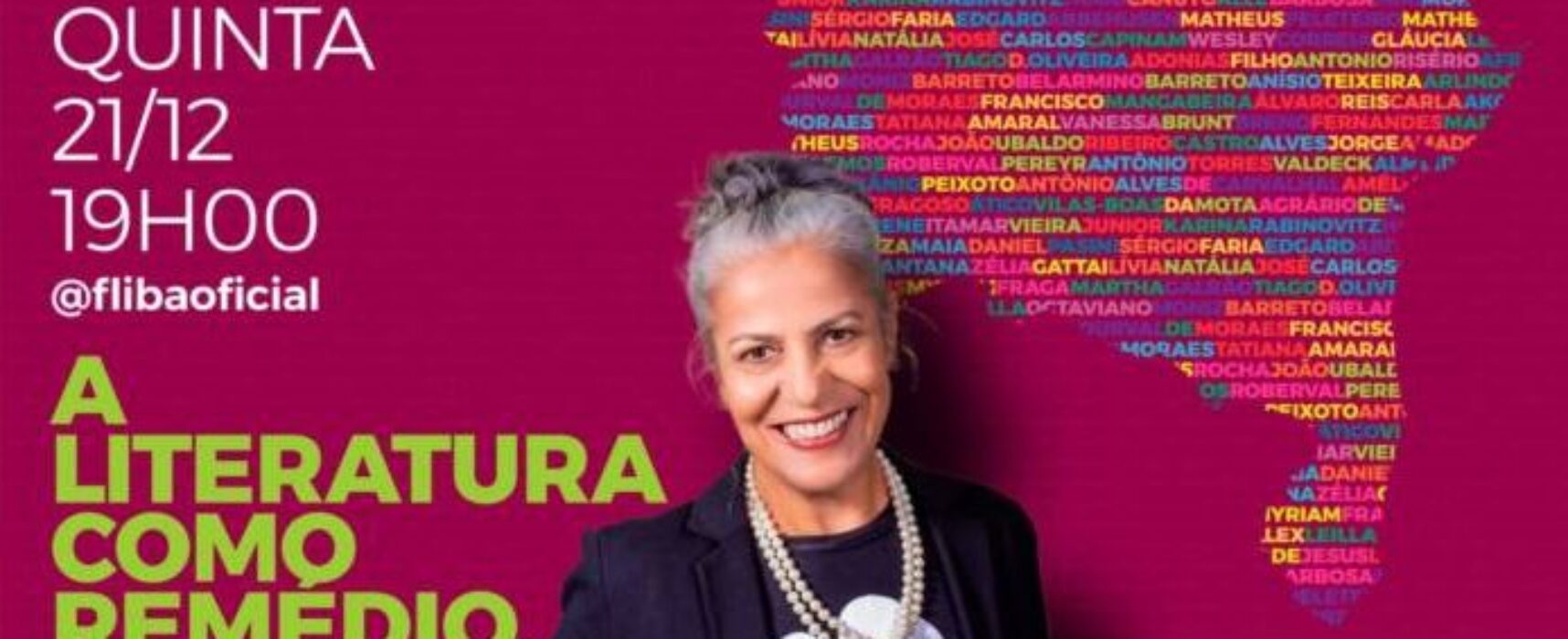 É HOJE >*Live Imperdível: “A Literatura como Remédio” com Luísa Soalheiro na FLIBA