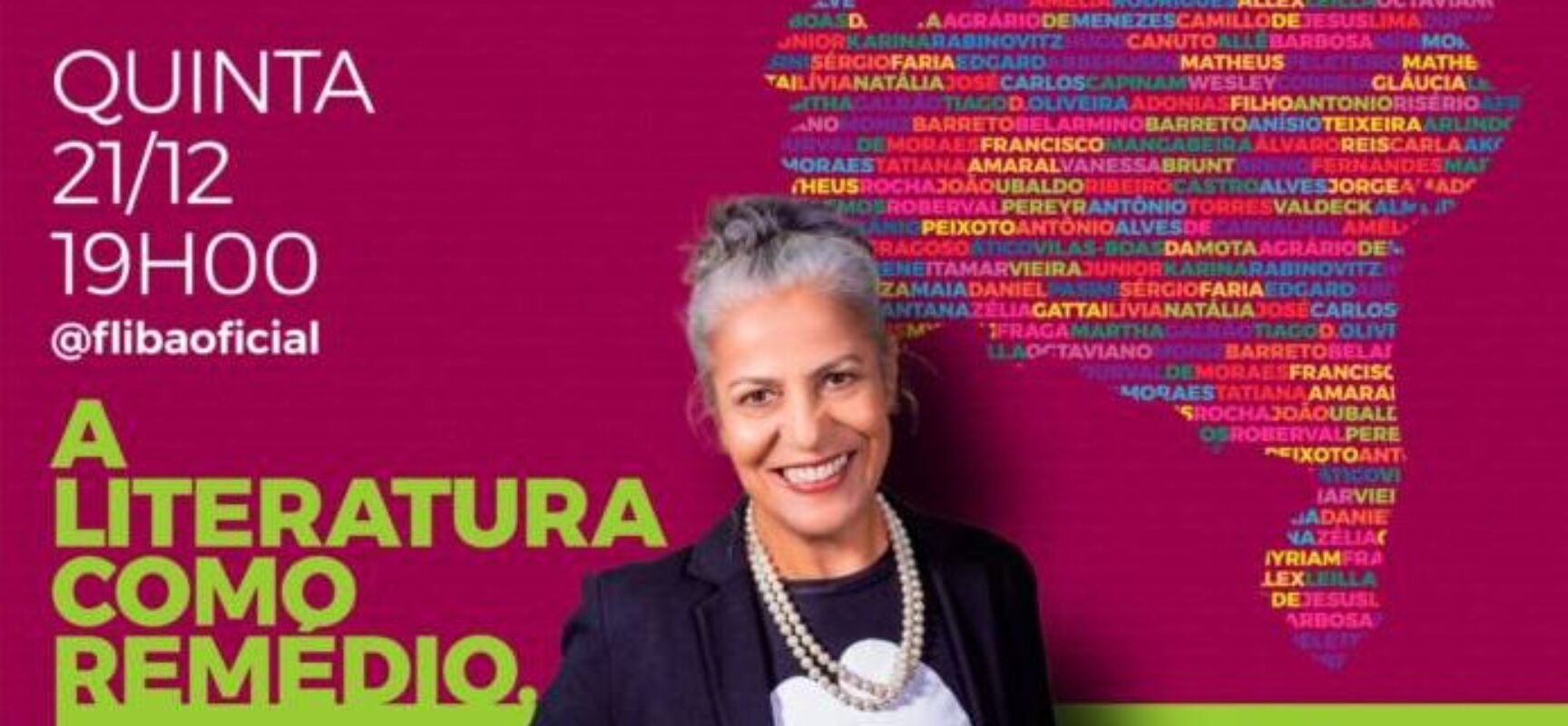 É HOJE >*Live Imperdível: “A Literatura como Remédio” com Luísa Soalheiro na FLIBA