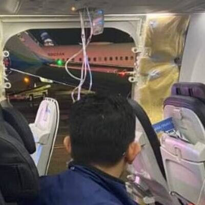 Avião faz pouso de emergência nos EUA após porta abrir em pleno voo