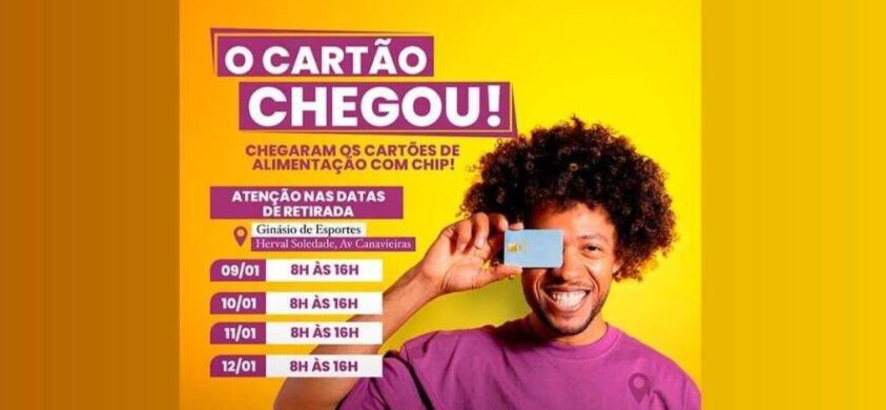 Servidores de Ilhéus podem retirar cartões do ticket alimentação com chip a partir desta terça (9)